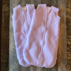 Two 3-6 month Hanna Andersson sleep sacks